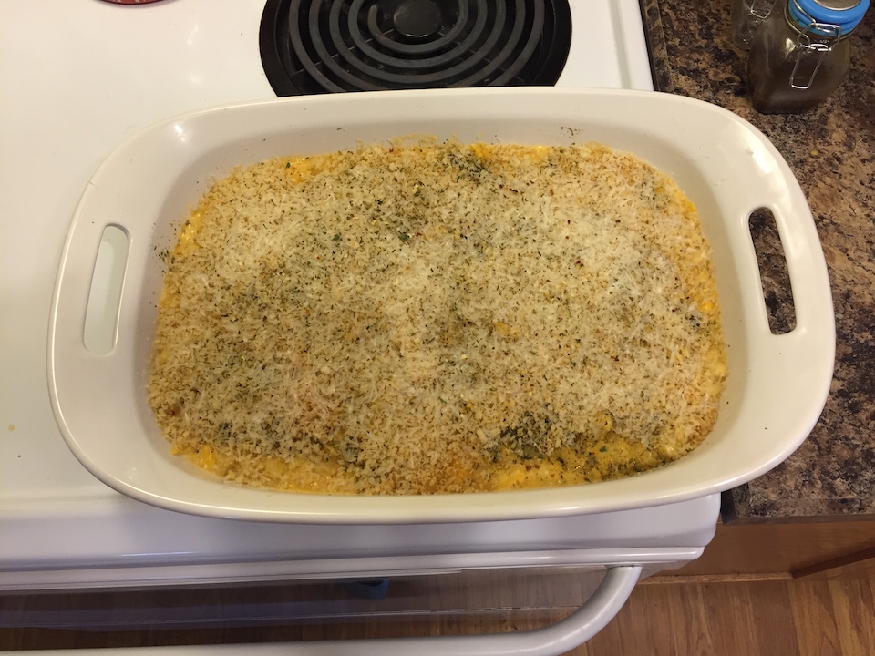 Mac & Cheese Ready for Oven
